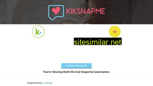 kiksnapme.com alternative sites