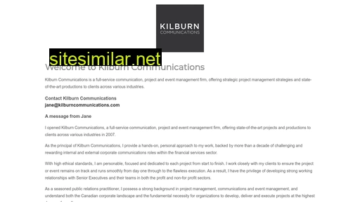 kilburncommunications.com alternative sites