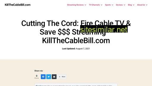 killthecablebill.com alternative sites
