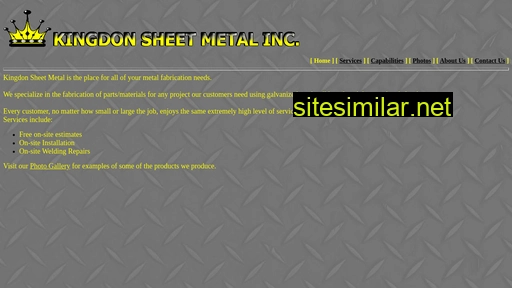 kingdonsheetmetal.com alternative sites
