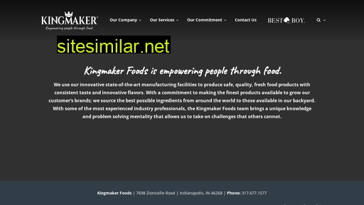 kingmakerfoods.com alternative sites