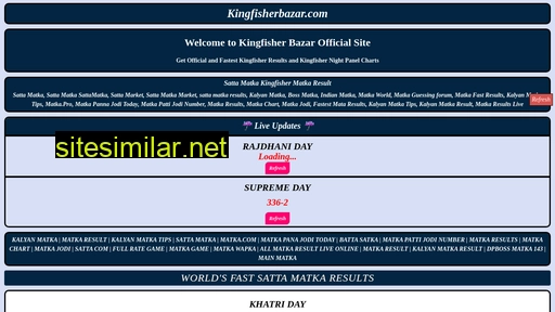 kingfisherbazar.com alternative sites