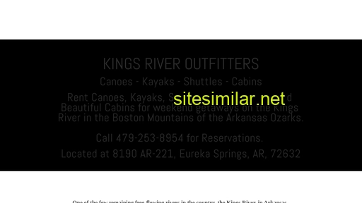 kingsriveroutfitters.com alternative sites