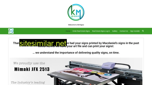 kmsigns.com alternative sites