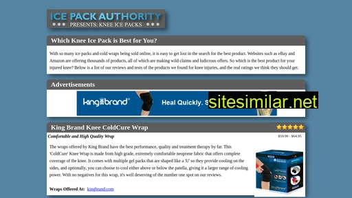 kneeicepacks.com alternative sites