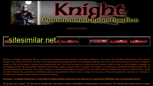 Knightparanormal similar sites