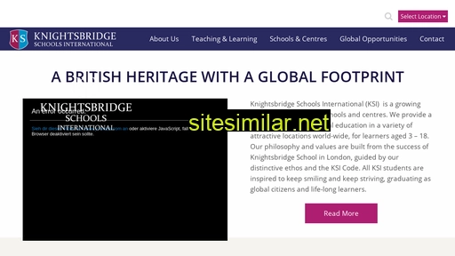 Knightsbridgeschools similar sites