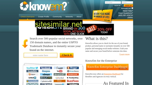 knowem.com alternative sites