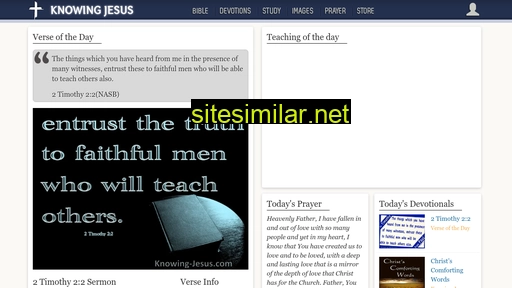 knowing-jesus.com alternative sites