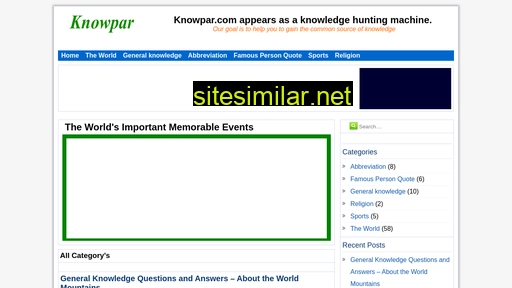 knowpar.com alternative sites