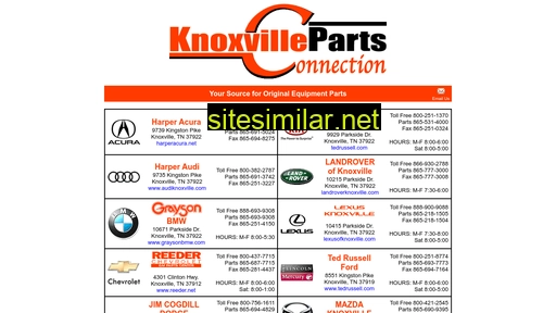 knoxvillepartsconnection.com alternative sites