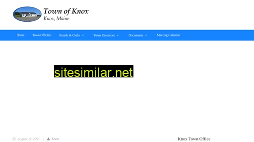 Knoxmaine similar sites