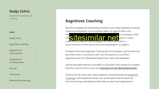 Kognitives-coaching similar sites