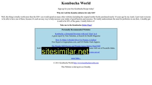 kombuchaworld.com alternative sites