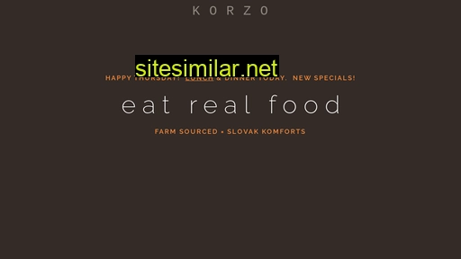 korzorestaurant.com alternative sites