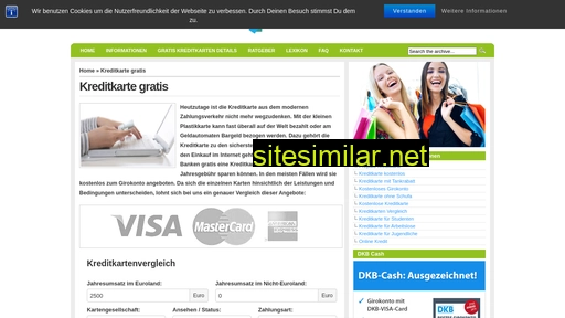 Kreditkartegratis similar sites