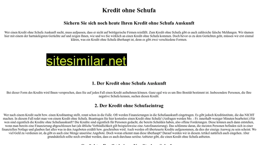 kreditohneschufa24.com alternative sites