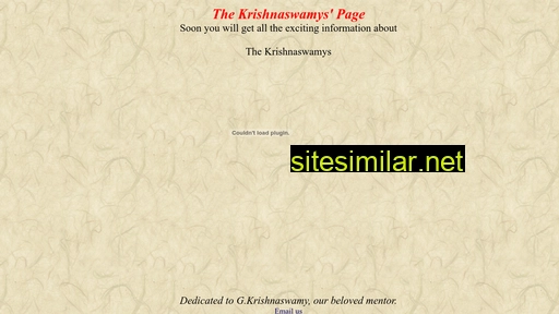 krishnaswamy.com alternative sites