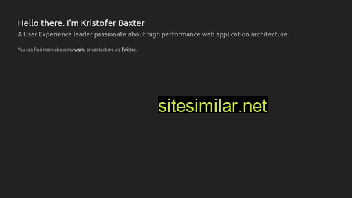 kristoferbaxter.com alternative sites