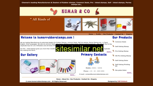 kumarrubberstamps.com alternative sites