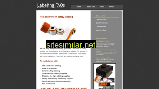 Labelingfaqs similar sites