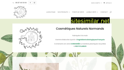 Labelleverte-cosmetiquesnormands similar sites