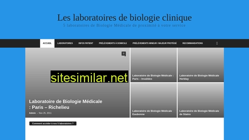 Laboratoire-analyses-medicales similar sites