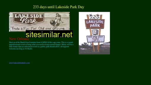 lakesideparkday.com alternative sites