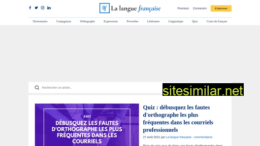 lalanguefrancaise.com alternative sites