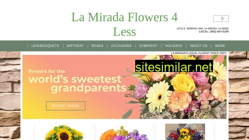 lamiradaflowers4less.com alternative sites