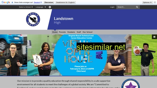 landstownhs.vbschools.com alternative sites