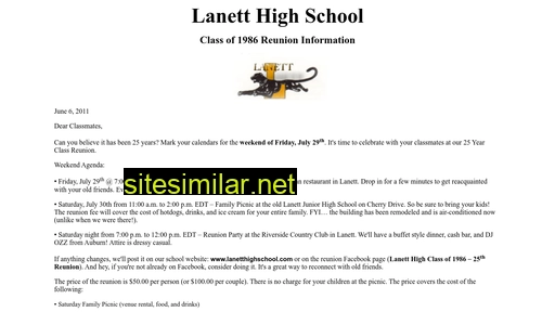 lanetthighschool.com alternative sites