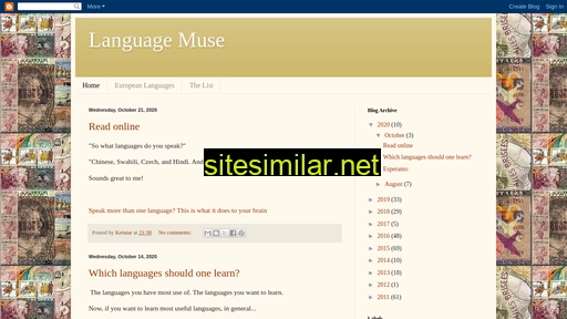 languagemuse.blogspot.com alternative sites