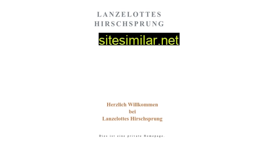 lanzelottes-hirschsprung.com alternative sites
