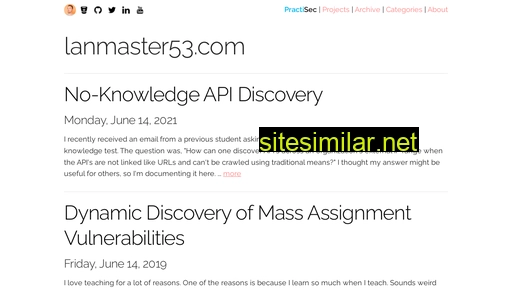 Lanmaster53 similar sites