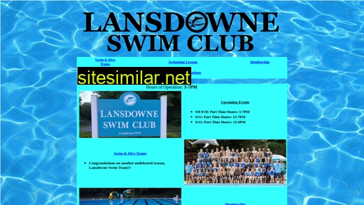 lansdowneswimclub.com alternative sites