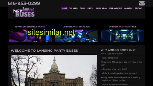 lansingpartybuses.com alternative sites