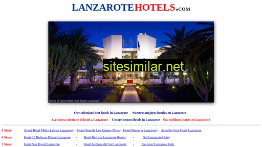 Lanzarotehotels similar sites