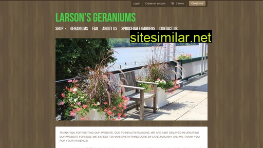 larsonsgeraniums.com alternative sites