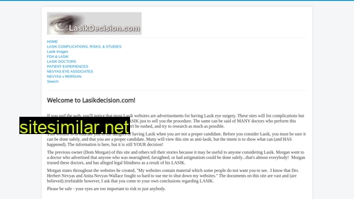 lasikdecision.com alternative sites