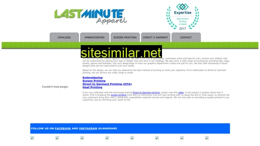 Lastminuteapparel similar sites