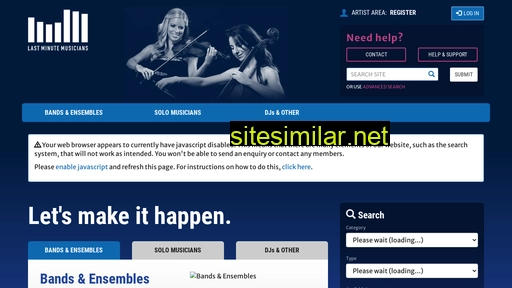 lastminutemusicians.com alternative sites