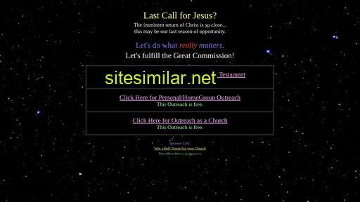 lastcallforjesus.com alternative sites