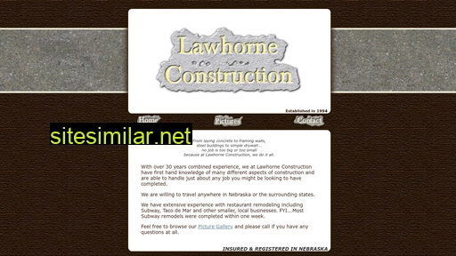 lawhorneconstruction.com alternative sites