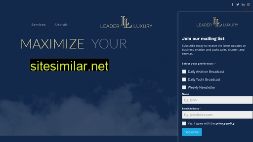 leaderluxury.com alternative sites
