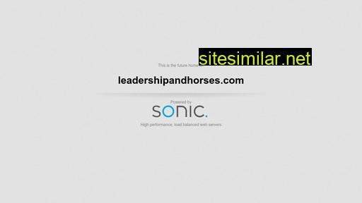 leadershipandhorses.com alternative sites