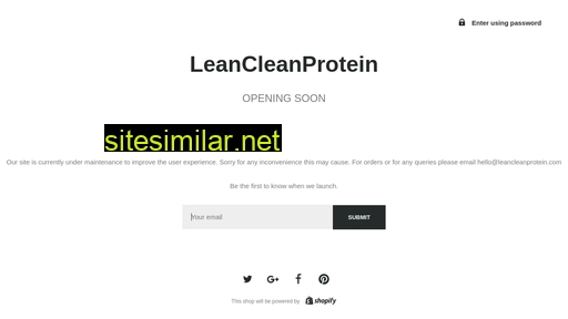 leancleanprotein.com alternative sites