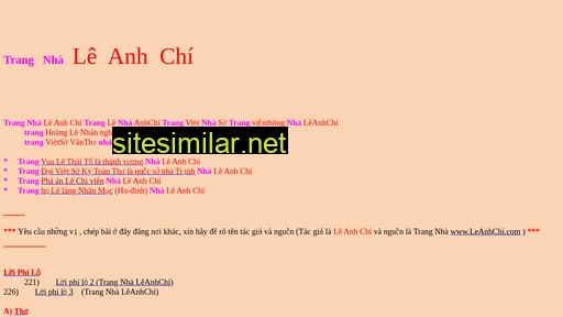 leanhchi.com alternative sites