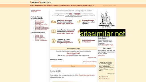 learningrussian.com alternative sites