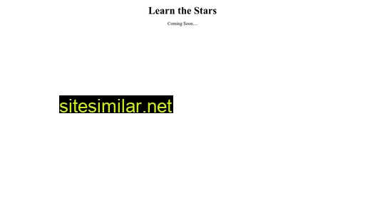 Learnthestars similar sites